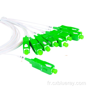 mini tube en acier SC / APC Fiber Optic PLC Splitter